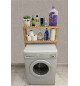 Çamaşır Makinesi Üstü Düzenleyici Dolap Ahşap Banyo Dolabı ve Klozet Üstü 2 Raflı Banyo Rafı Düzenleyici Nat Mob125