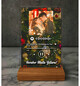Kış Hikayesi Müzikli Kar Küresi ve Fotoğraflı Yılbaşı Mutlu Yıllar Christmas Tasarımlı Masaüstü Plak oh1255